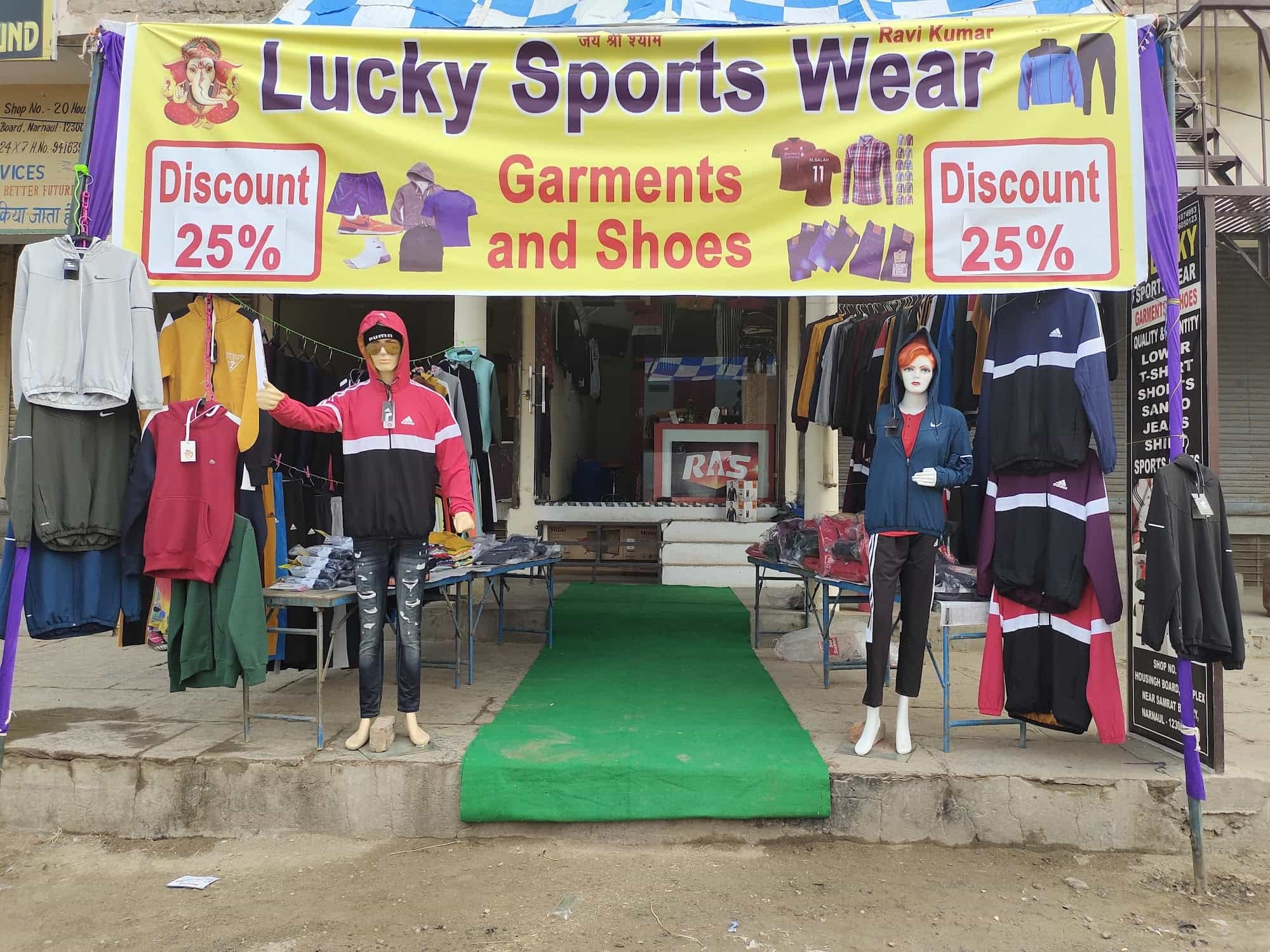 Sports wear outlet garments