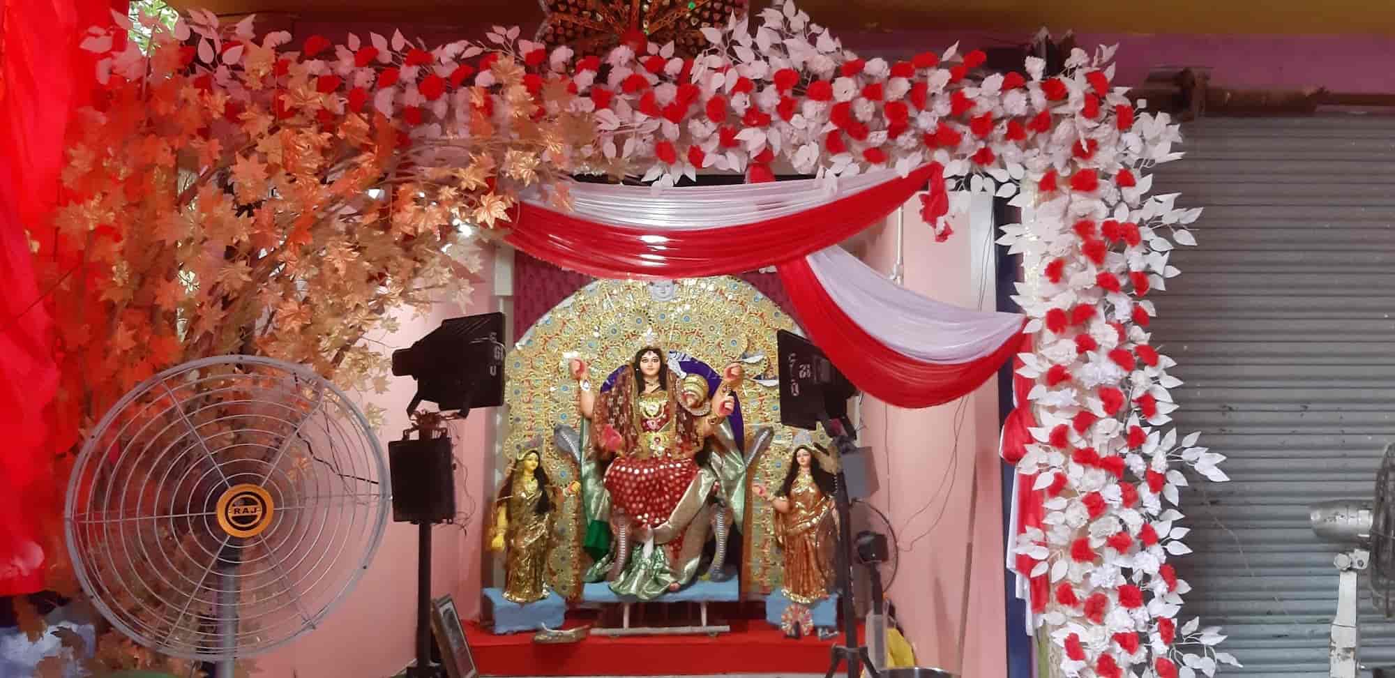 Saraswati Puja Pandal Dekorationsideen