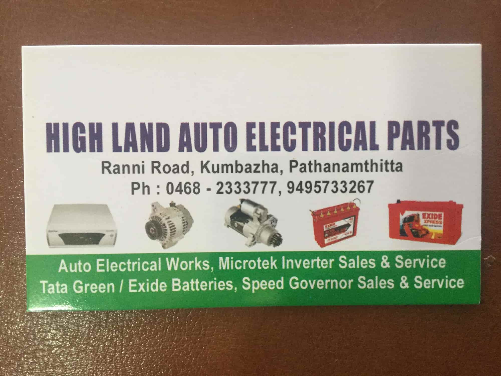 HIGHLAND BATTERY AND AUTO ELECTRIC SERVICE COMPANY