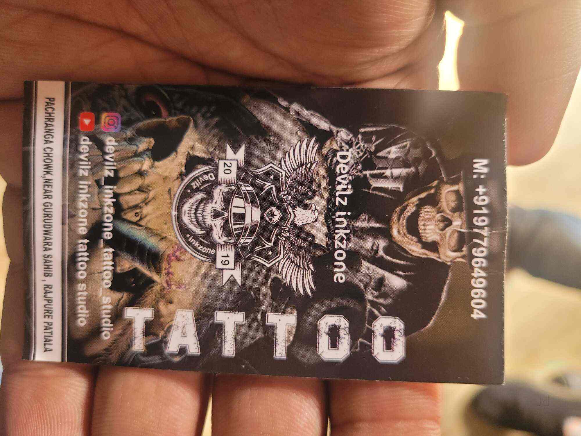 Devilz Inkzone Tattoo in Rajpura,Patiala - Best Tattoo Artists