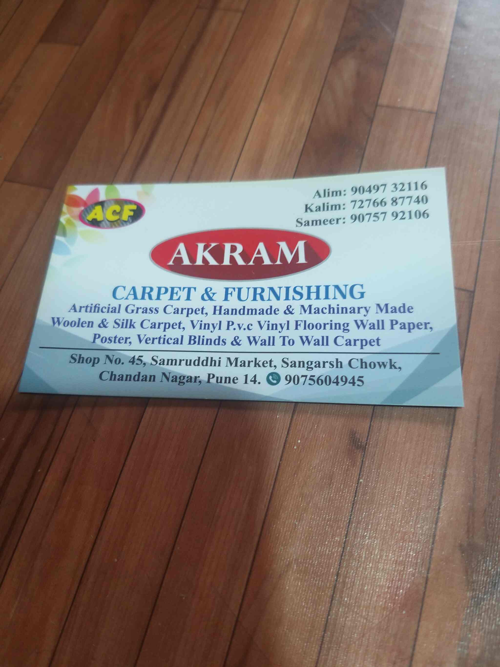 Akram Carpet And Furnishing Chandan Nagar Kharadi Wall Paper Dealers In Pune Justdial