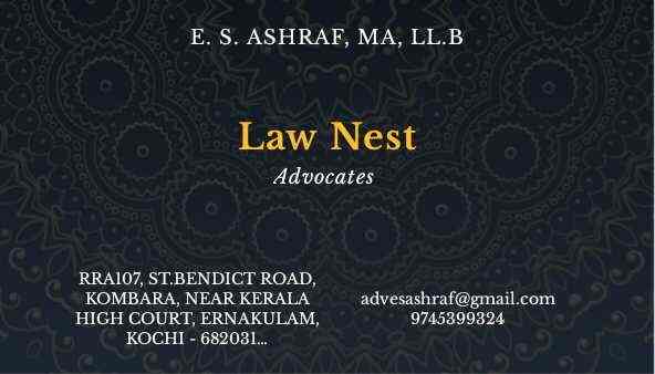 Adv Ashraf E S Palarivattom Lawyers In Ernakulam Justdial