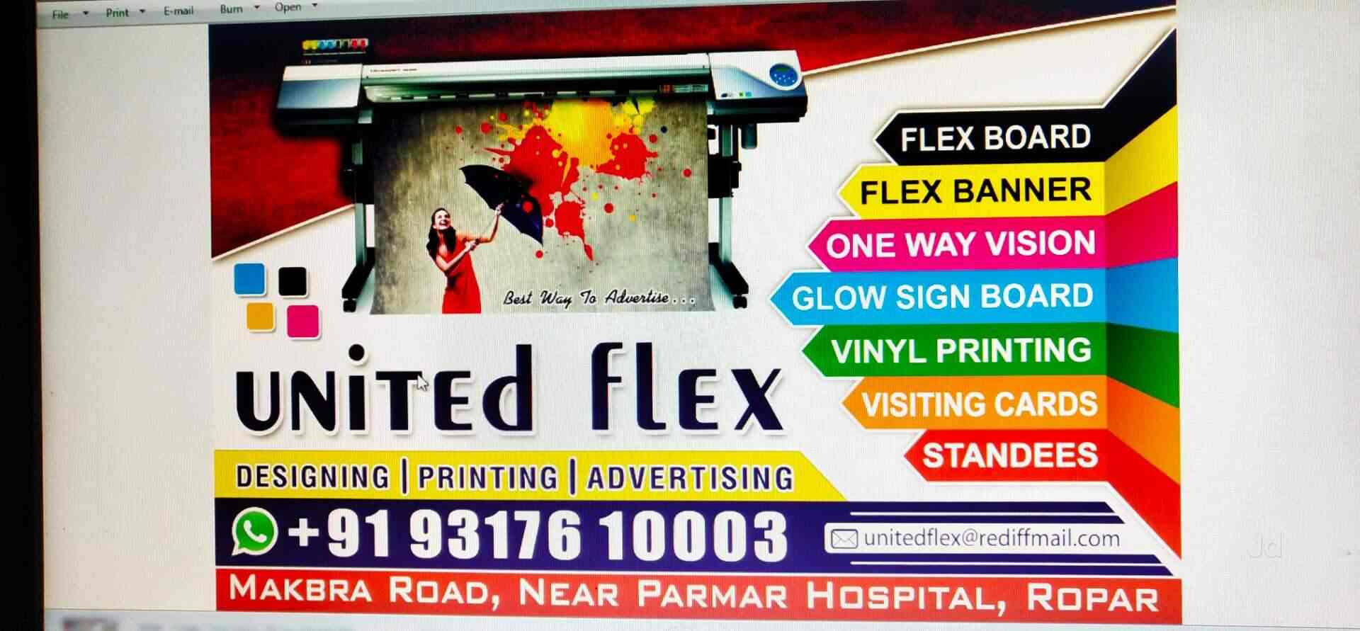 United Flex Ropar Ho Flex Printing Services In Ropar Justdial