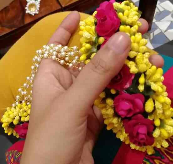ferns and petals flower jewellery