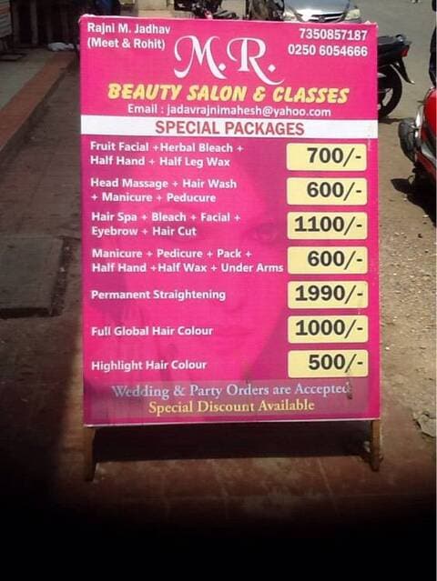 M R Beauty Salon Classes Vasai East Beauty Parlours In Palghar Mumbai Justdial