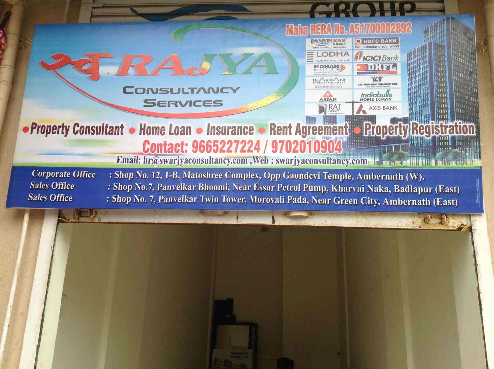 Swarajya Consultancy Services Badlapur Estate Agents For