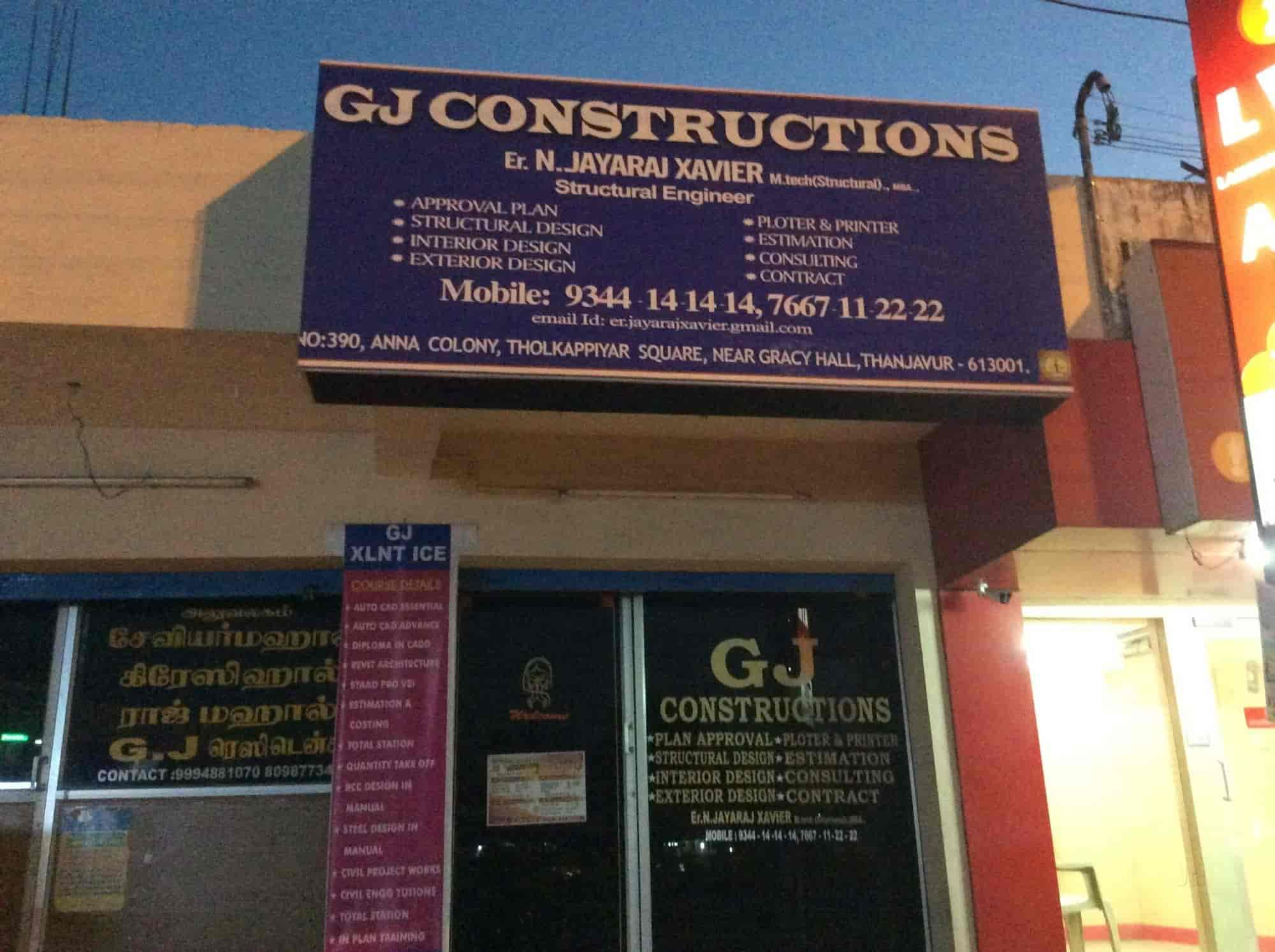 G J Construction Tholcopier Square Infanta Gracy Hall Construction Companies In Thanjavur Justdial