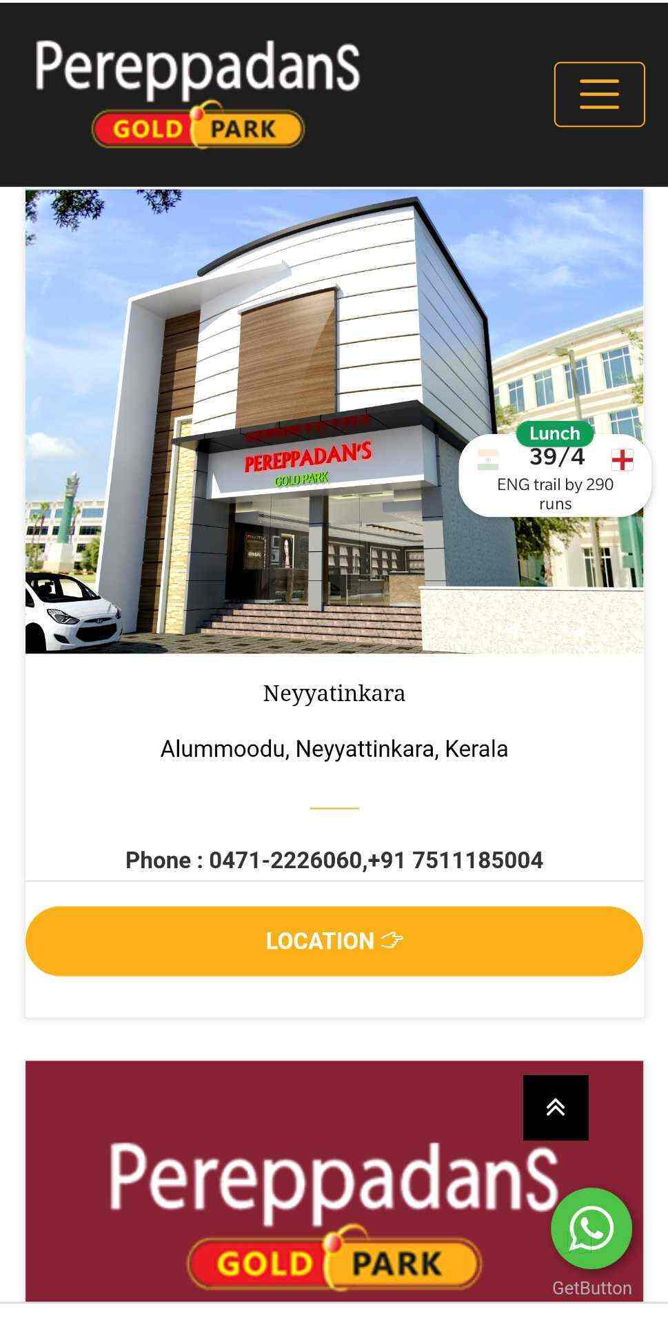 Pereppadans gold park discount