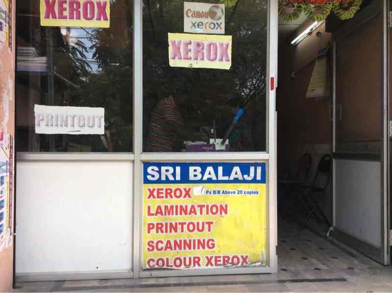 Sri Balaji Xerox in Balaji Nagar,Tirupati - Best Colour Photocopying  Centres near me in Tirupati - Justdial