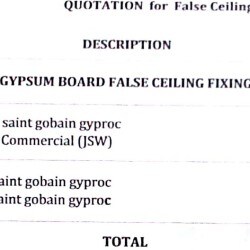 False Ceiling Quotation Format Room Pictures All About Home