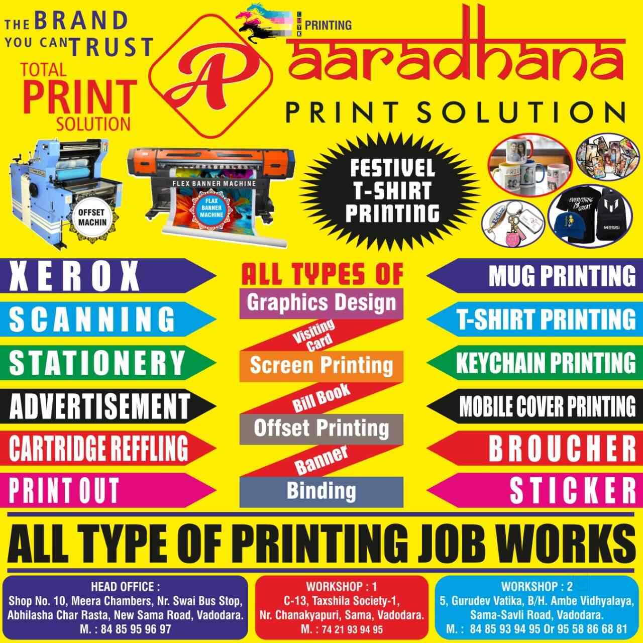 Aaradhana Stationery Xerox Sama Road Flex Printing Services