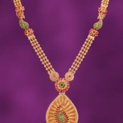 lalitha jewellery gold haram designs with price