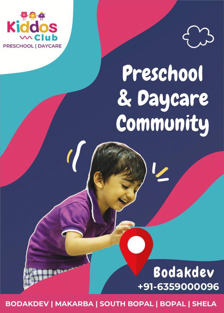 Kiddos Club - Best Pre School in Bodekdev Ahmedabad, Playgroup in Ahmedabad, Day Care in Bodakdev, International Pre School