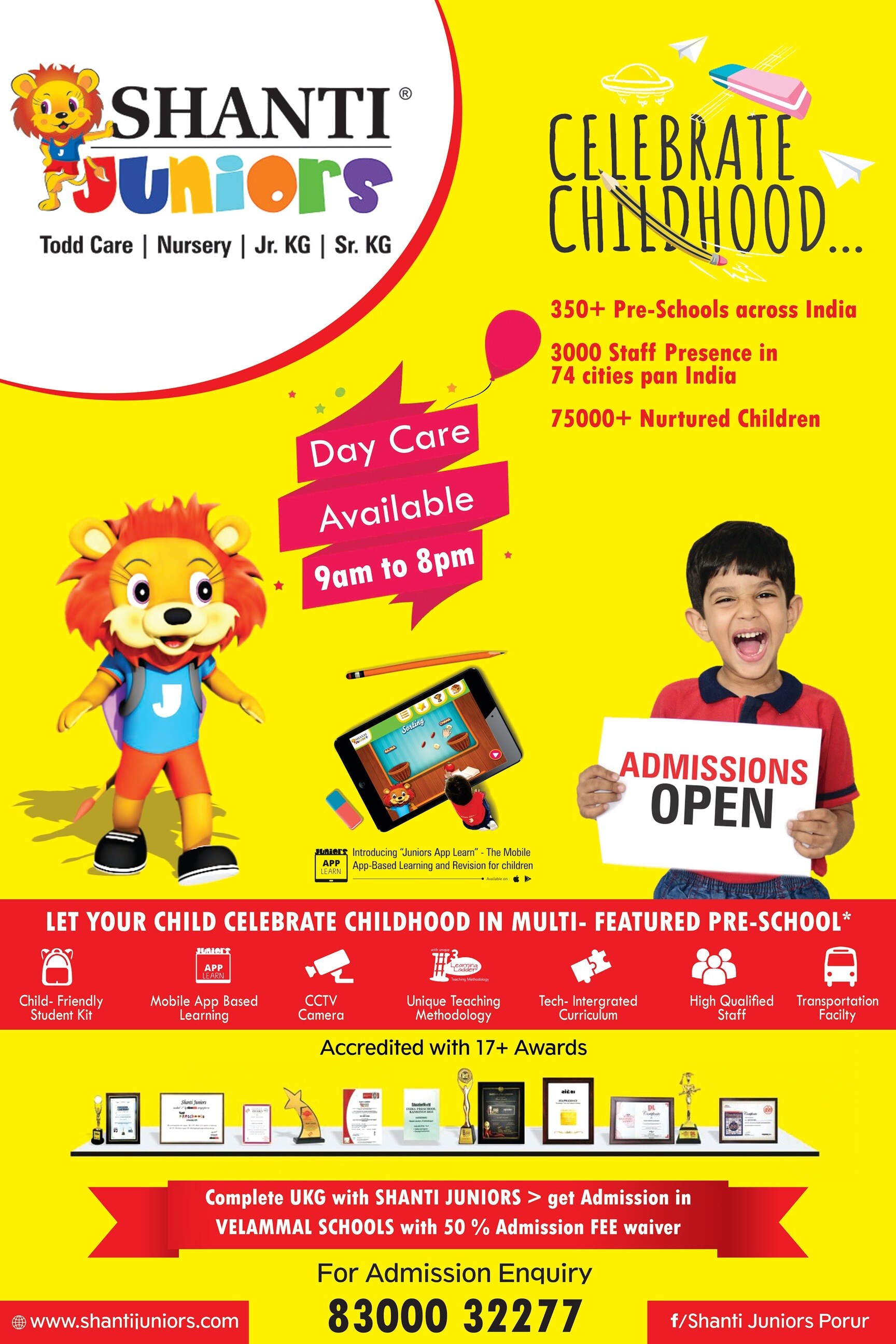 SHANTI JUNIORS PORUR Preschool and Day care