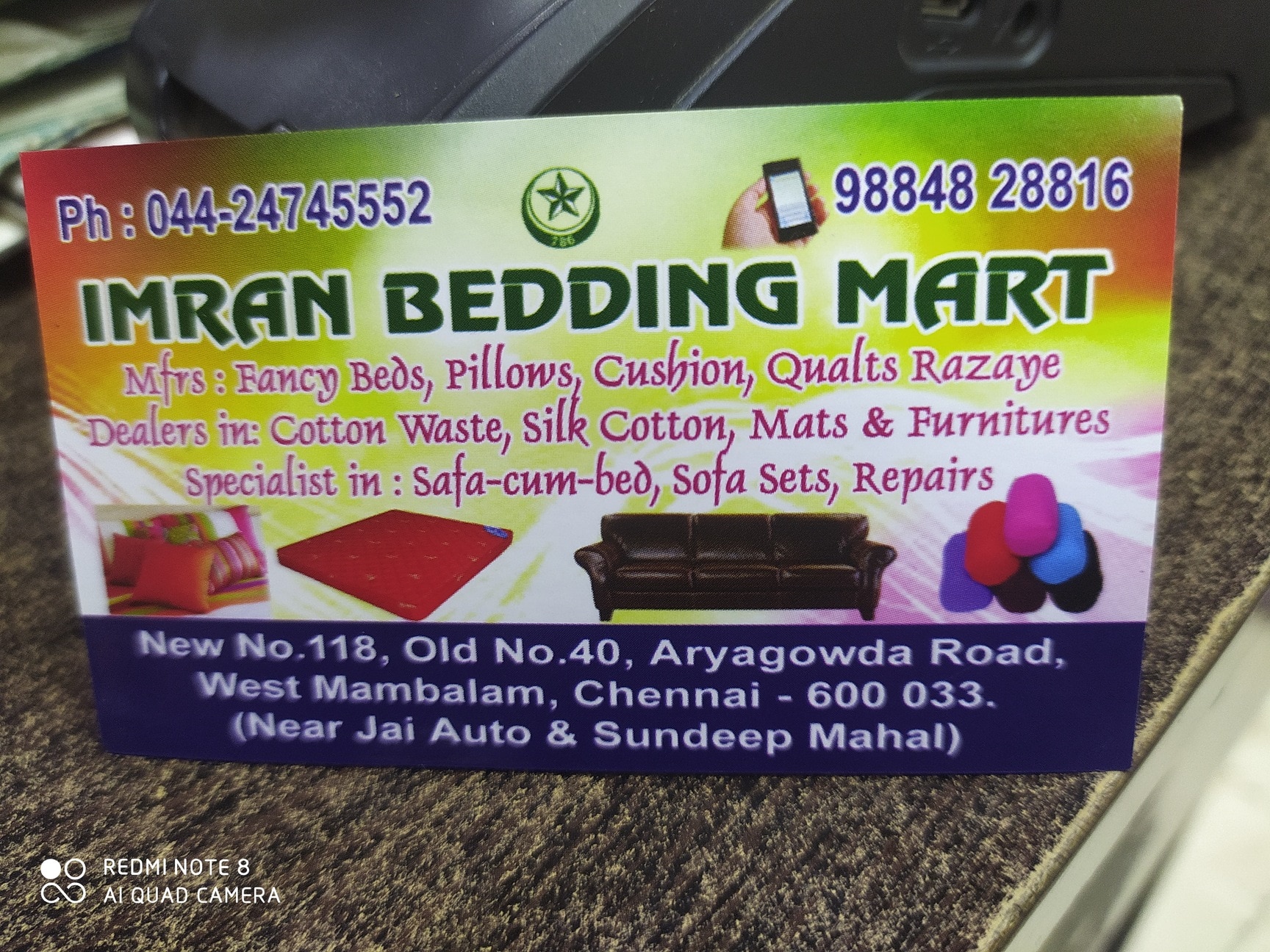 Imran Bedding & Furniture Mart in West Mambalam,Chennai - Best