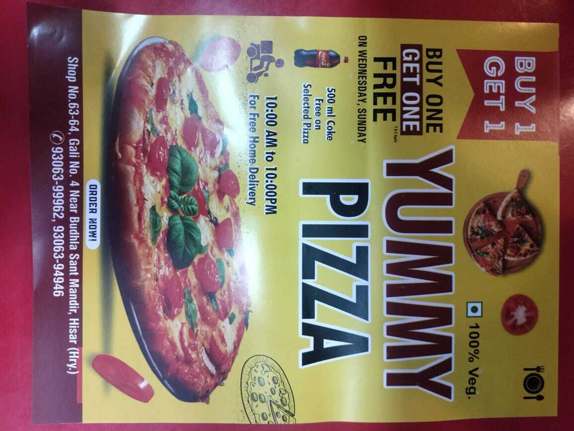 Yummy Pizza in Rishi Nagar,Hissar - Order Food Online - Best Pizza