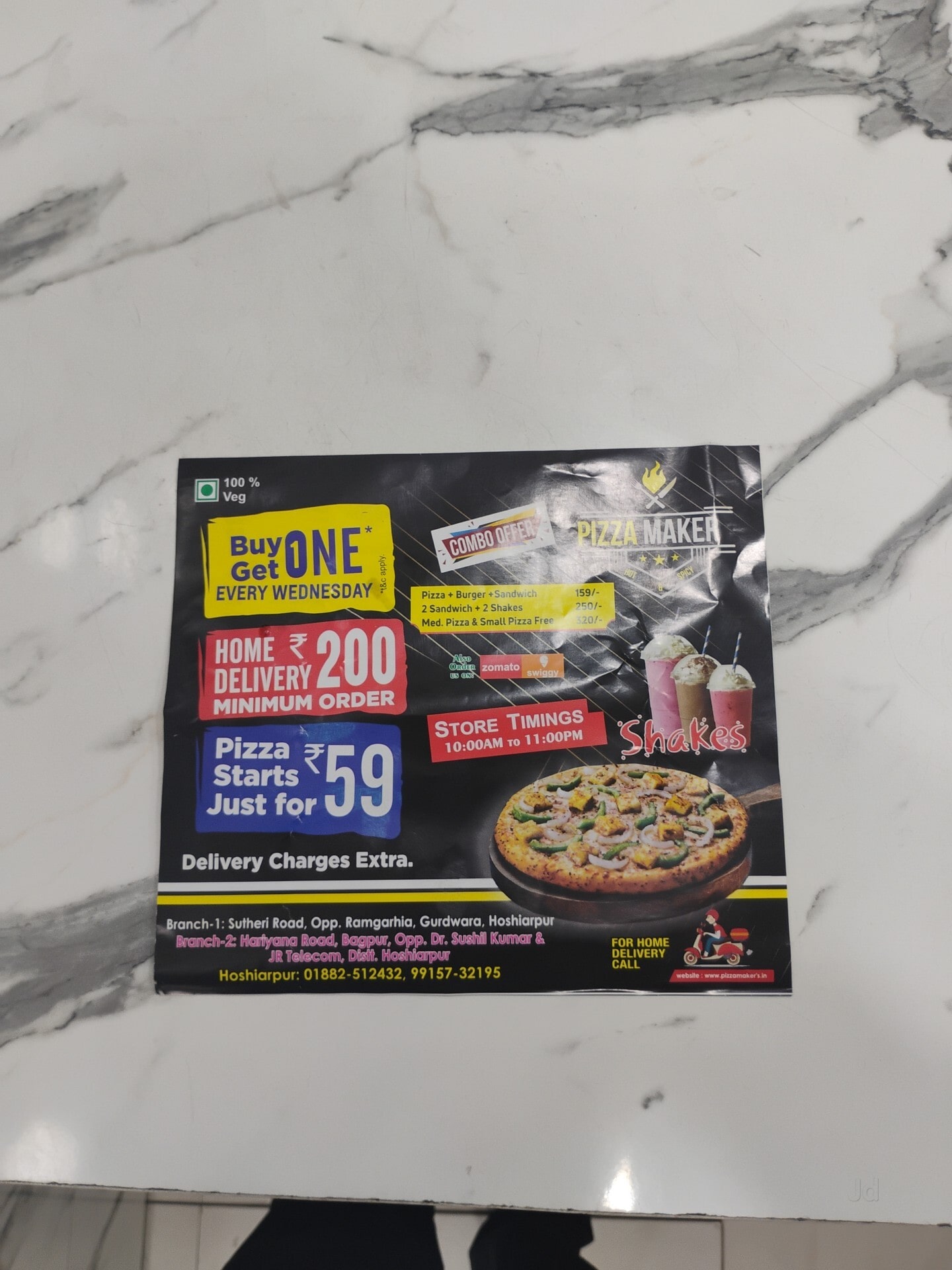 Pizza Maker's in Sutheri Road,Hoshiarpur - Order Food Online