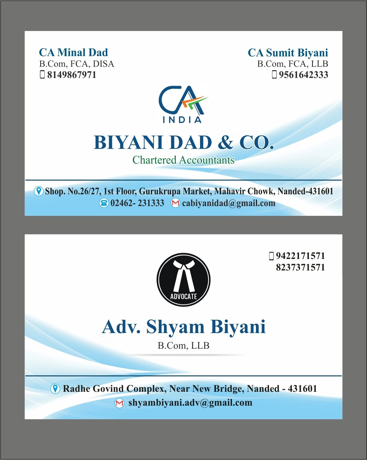 Biyani Dad & Co. in Vazirabad Nanded,Nanded - Best Accountants near me in  Nanded - Justdial