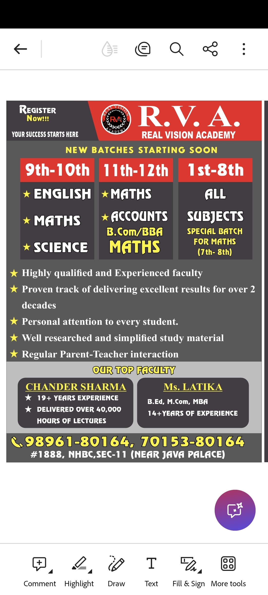 15 Reviews for Real Vision Academy in New Hb Colony, Panipat - Justdial