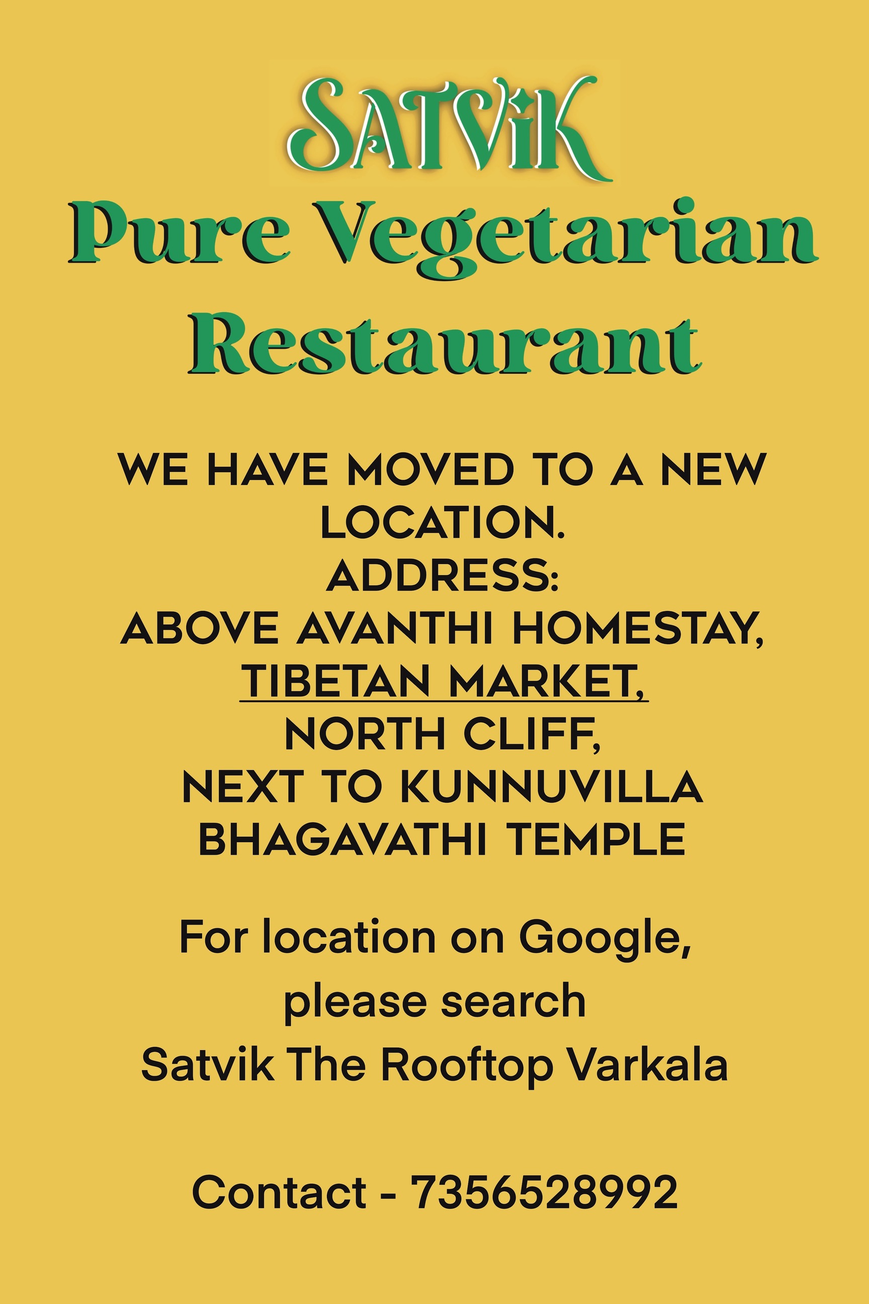 Satvik (Rooftop) Pure Vegetarian And Vegan Restaurant in N Cliff  Road,Varkala - Best Pure Veg Restaurants near me in Varkala - Justdial